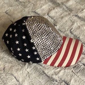 Rhinestone Stars and Stripes hat